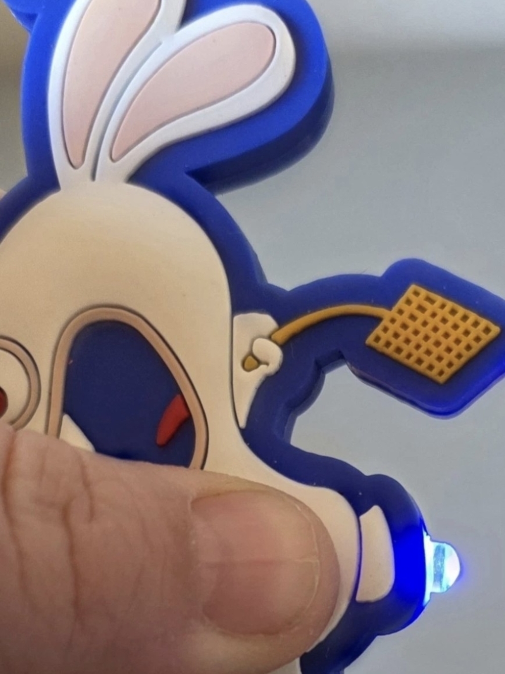 Lot Of 3 Raving Rabbids Light-Up Keychains *WORKS* - Picture 7 of 8